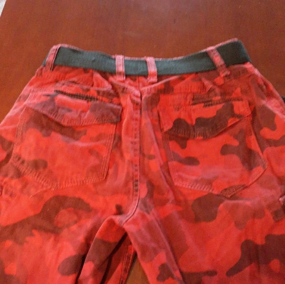 Red Camouflage Shorts